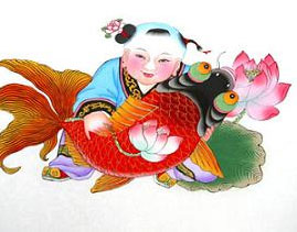 中华民俗之贴年画贴春联